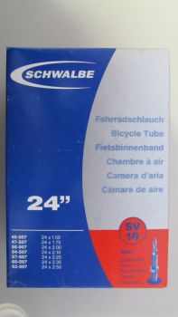 Fahrradschlauch Schwalbe 24 Zoll FV (SV) Ventil, neu