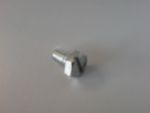 Sechskantkopf-Schraube M 6.00 x 12.00mm verzinkt mit Schlitz, neu